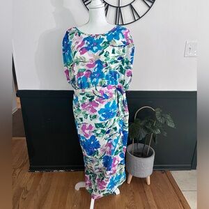 NWOT Floral Watercolor Dress 2XL